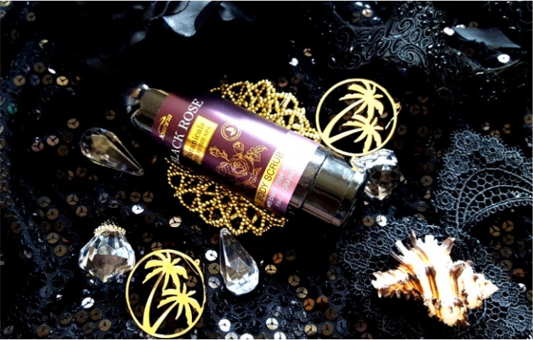 Joanna Black Rose scrub do ciała z regenerującym ekstraktem z czarnej róży