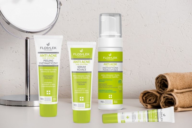 Dermopielęgnacja skóry trądzikowej z Floslek