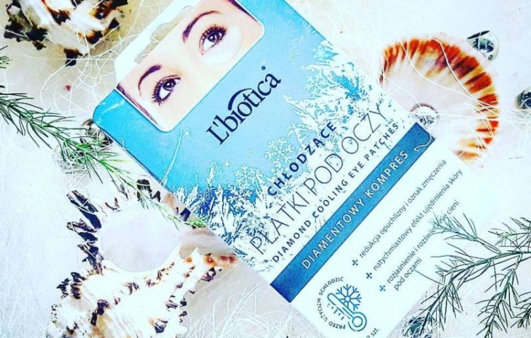 L'biotica chłodzące płatki pod oczy diamentowy kompres