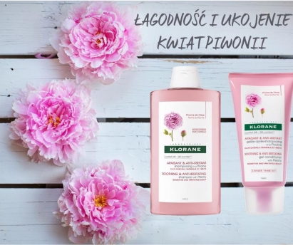 Klorane kosmetyki bazie wyciągu z Piwonii