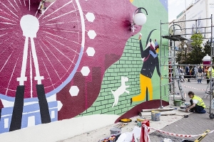 Murale na urodziny Costa Coffee