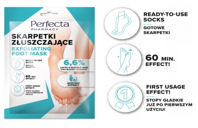 Nowość Perfecta Skarpetki Złuszczające